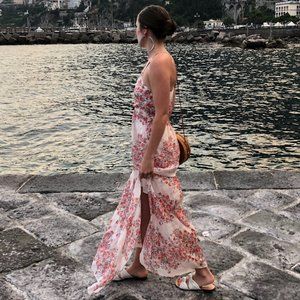 Intermix Floral Maxi Dress (Size 0)
